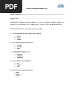 Evaluación Diagnóstica General