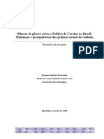 MARCONDES - Olhares de Gênero Sobre A Política de Creches No Brasil Mudanças e Permanências Das Práticas Sociais de Cuidado