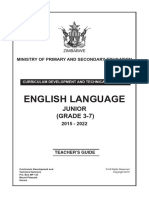 English Language Junior Gardes 3-7