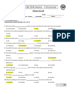 Advanced Iv - Final Exam