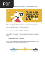 Pasos para Preparar La DEFENSA de Tu Trabajo de Fin de Grado