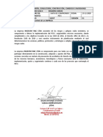 Carta de Compromiso Pesv