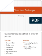 Shell & Tube Heat Exchanger: - Designing