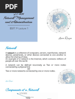 IT-401 Network Management and Administration: Bsit 1