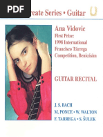 Booklet Ana Vidovic - Guitar Recital