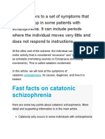 Fast Facts On Catatonic Schizophrenia