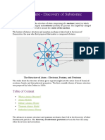 Atomic Structure - Discovery of Subatomic Particles