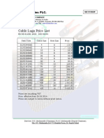 Cable Lugs Price List: Kelani Cables PLC