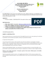 Taller 1 Líder en Mí. Grado Sexto, Hábito 1 2021