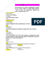 4-Patient Suspected of Having Brain Abscess, The Most Important Q. in The History Is