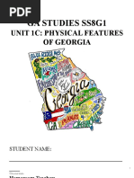 Ga Studies Ss8G1: Unit 1C: Physical Features of Georgia