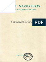 Emmanuel Levinas Entre Nosotros Ensayos para Pensar en Otro