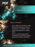 Brief History and Nature of Dance