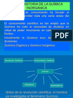 Breve Historia de La Química Inorgánica