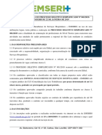 Edital Processo Seletivo Simplificado 001.2019