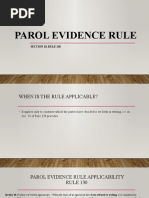 Parol Evidence Rule