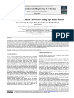 Detection of Driver Drowsiness Using Eye Blink Sen