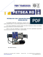 Technical Features PETSEA RO SW-Y 60-80