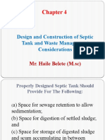 Chapter 4 SepticTank Design and Construction by Haile.B