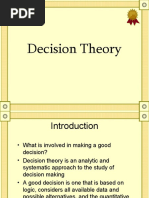 Decision Theory