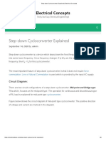 Step-Down Cycloconverter Explained - Electrical Concepts