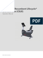 Club Series Recumbent Lifecycle® Exercise Bike (CSLR) : Operation Manual