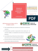 Exposición de Métodos de Extracción y Purificación de Enzimas