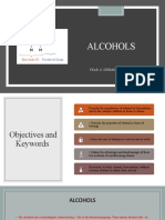 Alcohols: Year 11 Chemistry Igcse