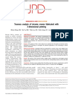 Trueness Analysis of Zirconia Crowns Fabricated With 3d Printing