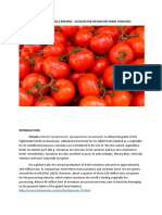 Effects of Red Tomatoes As A Ripening Accelerator On Mature Green Tomatoes