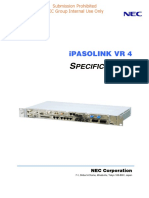 Pecifications: Ipasolink VR 4