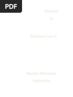 Business Law 1 Module