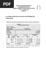 Ejercicios Practicos de Sistemas de Acumulacion de Costos