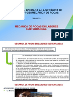 T.2. MECANICA DE ROCAS EN LABORES SUBTERRANEAS - Fabiola Fidelibus