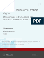 Etnografía de La Trama Social Del Activismo Travesti en Buenos Aires.