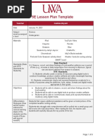 5E Lesson Plan Template: Teacher Cedreia Bryant