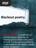 Blackout Poetry