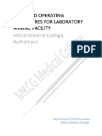 Standard Operating Procedures For Laboratory Animal Facility