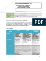 Tabla Comparativa Código, Norma, Especificación.