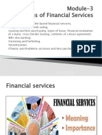 Module-3 Types of Financial Services