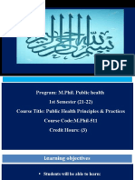 Public Health MPH