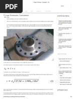 Flange Thickness Calculation - SK