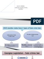 Hate Crimes Georgian Legislation: Giorgi Mikava