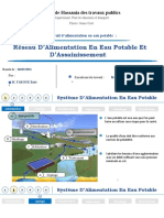 Réseau D'Alimentation en Eau Potable Et D'Assainissement: Ecole