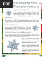 Christmas Around The World Reading Comprehension Higher Ability