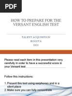 How To Prepare For The Versant English Test: Talent Acquisition Bogotá 2021