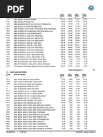 Tabela de Preço