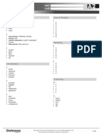 A2 UNIT 4 Test Answer Key Standard