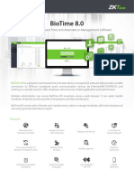BioTime 8.0 Data Sheet-V1.0