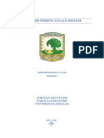 Analisis Perencanaan Sistem: Jurusan Akuntansi Fakultas Ekonomi Universitas Andalas